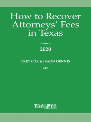 cover image of How to Recover Attorneys' Fees in Texas